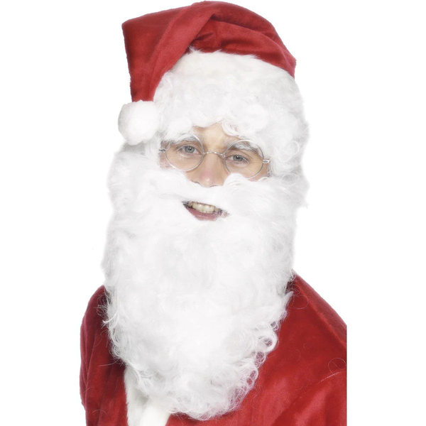 WeißEr Lockiger Weihnachtsmann Bart Weihnachtsmann KostüM ZubehöR-image