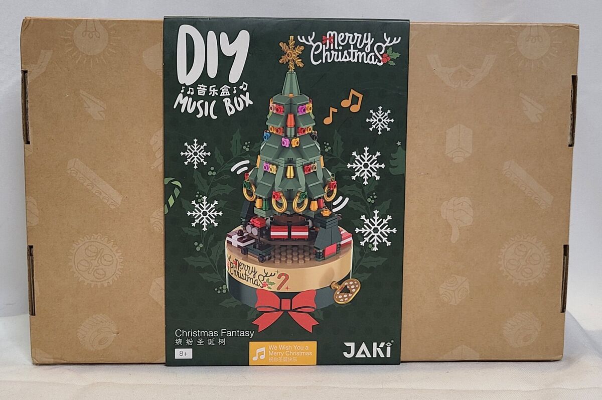 Music Box Christmas Tree Building Block Kit Jaki 360 Pieces Music Box Christmas Tree Building Block Kit Jaki 360 Pieces