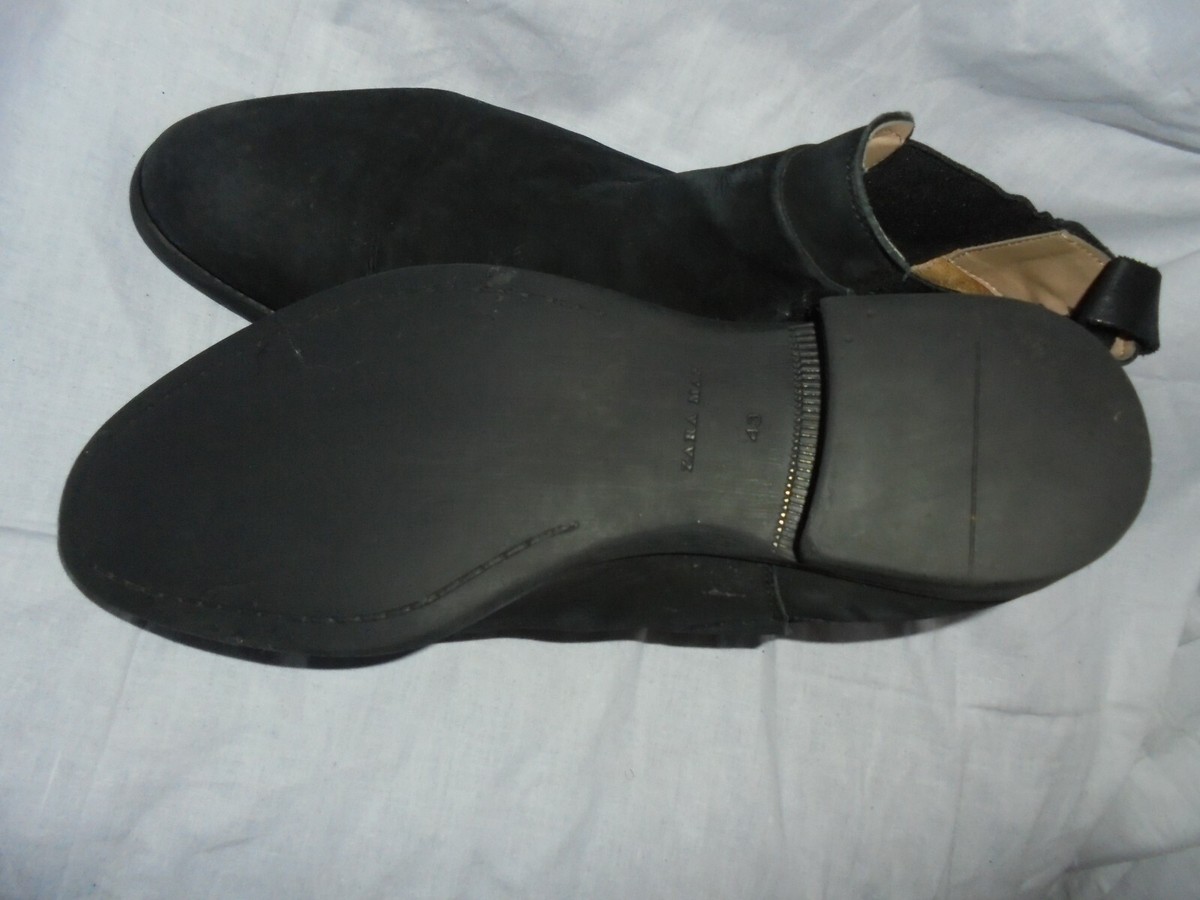 Zara Men’s EU42/9 Black Leather pull on Boots. 12008620800-f1.jpg?ts=  main image 3
