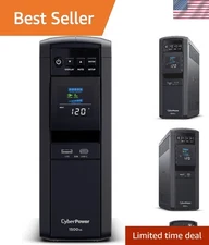 Certified Sine Wave UPS with 12 Outlets and Color LCD - Guaranteed Protection