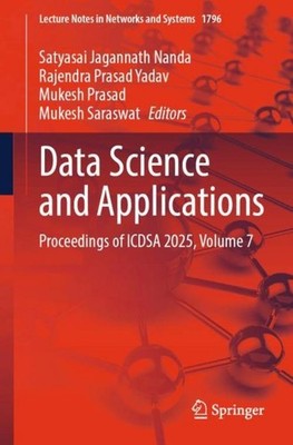 Data Science and Applications Satyasai Jagannath Nanda