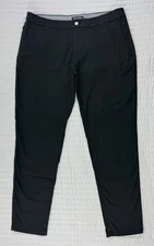 Birddogs Mens Pants Performance Stretch Slim Chino Size 38x31 Unlined Black