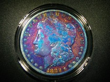 VF+ 1880-S MORGAN SILVER DOLLAR BEAUTIFULLY TONED COLLECTOR GRADE COIN M-1216