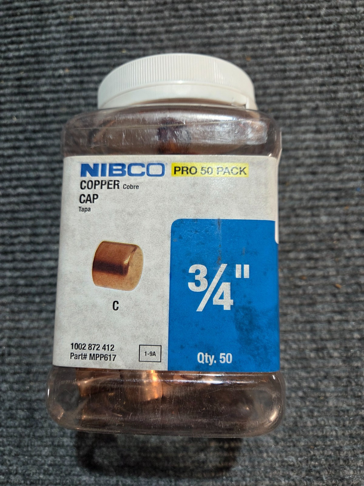 Nibco 3/4 in. x 3/4 in. Copper Tube Cap Fitting Pro Pack (50-Pack)
