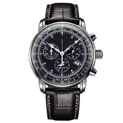 Mode Luxus Luftschiff Business Casual Männer Uhren Leder Band für Mann