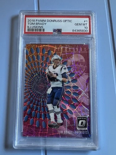 2018 Panini Donruss Optic Tom Brady Illusions Psa 10
