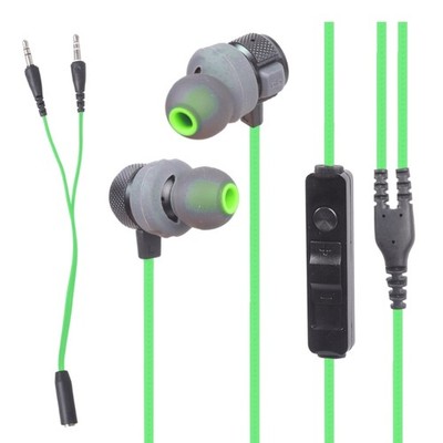 3.5mm Computer Headset with Microphone In Ear Gaming Earbuds for PC Laptop