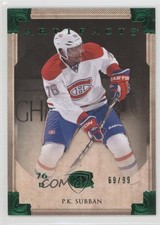 2013-14 Upper Deck Artifacts Emerald 69/99 PK Subban #77 0e1