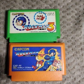Set of 6 Rockman 1 2 3 4 5 6 Megaman NES CAPCOM Nintendo Famicom Tested Japan