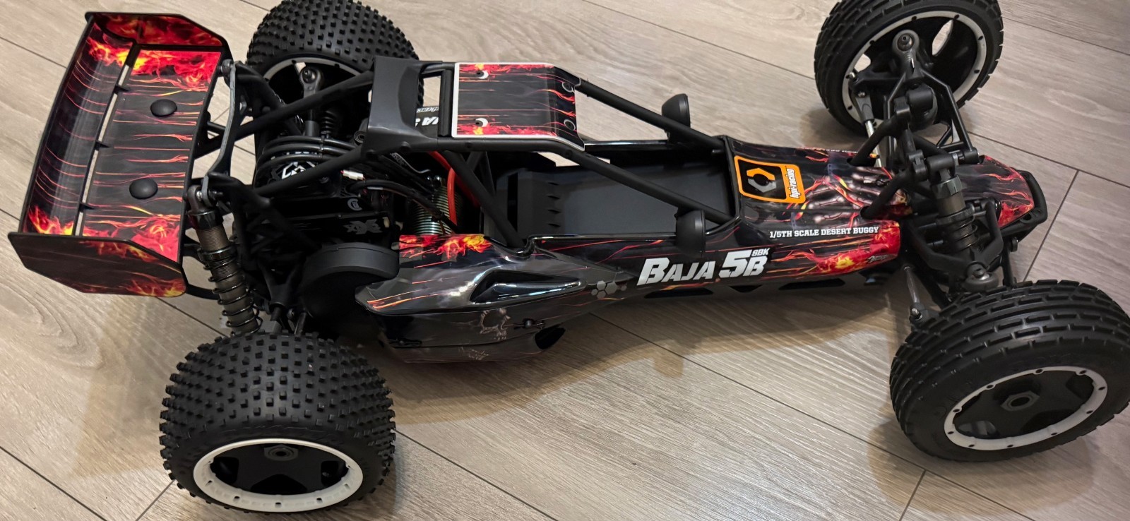 HPI BAJA 5B Flux 1:5 with 8S Castle Creations Combo Upgrade 
