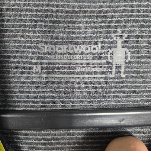 Smartwool Shirt Mens Medium Gray Merino sport 150 1/4 Zip Base Layer Long sleeve - Picture 3 of 11