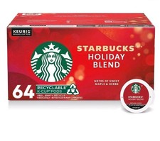 Starbucks Holiday Blend Coffee 64 K-Cup Pods - FREE SHIPPING