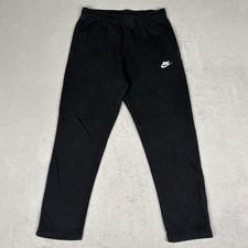 Nike Sweatpants Mens Medium Sportswear Club Fleece Joggers Straight Leg Black