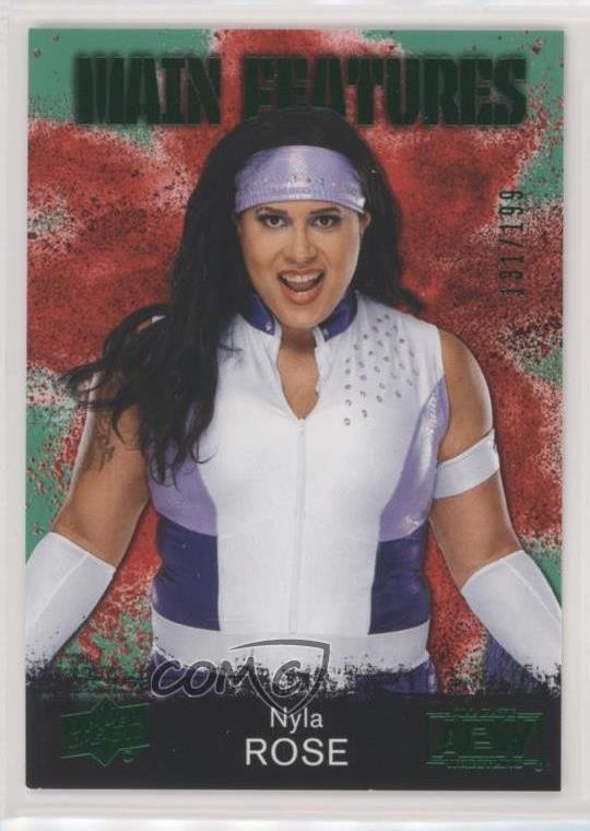 2021 AEW All Elite Wrestling Main Features Green /199 Nyla Rose Rookie RC 13qp