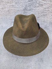 VTG Orvis Hat Size M Green Lite Felt 100% Woo...