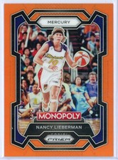 2024 Panini Prizm Monopoly WNBA 27 Nancy Lieberman Orange Prizm /124