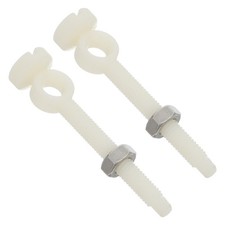 2Pcs Reusable White Plastic Basin Pop Up Rod for Bathroom Sink Drain Parts
