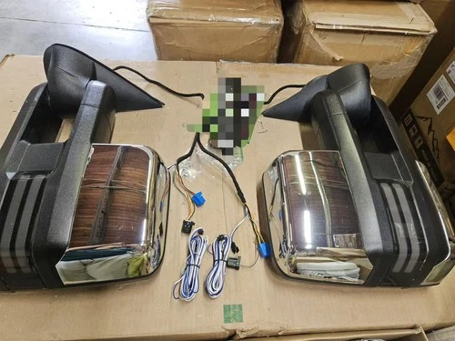 Used Item Switchback Chrome Tow Mirrors for 03-06 Chevy Silverado GMC Sierra