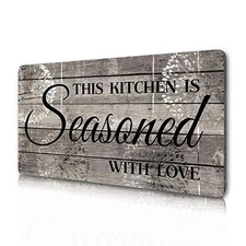 Rustic Kitchen Decorations Wall Art, Farmhouse Kitchen Decor-This Kitchen Is Sea