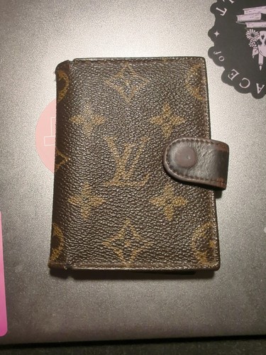 Vintage 80s Louis Vuitton Monogram Canvas Card Holder Wallet Photo Album Snap - Image 1