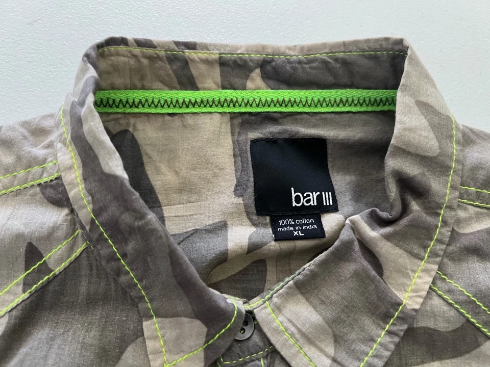 Camisa de hombre manga larga con botones XL camuflaje verde militar claro a oscuro Foto 4 de 4