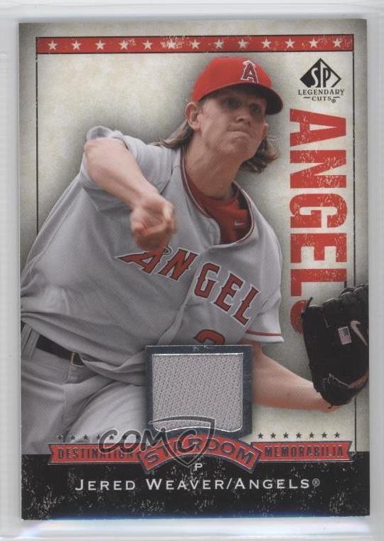 2008 SP Legendary Cuts Destination Stardom Memorabilia Jered Weaver #DS-JW 2k3