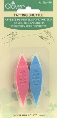 Clover Plastic Tatting Shuttles 2/Pkg-Assorted Colors - 479