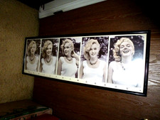 RARE Vintage Framed Marilyn Monroe Poster 37” X 12” Sam Shaw 1991