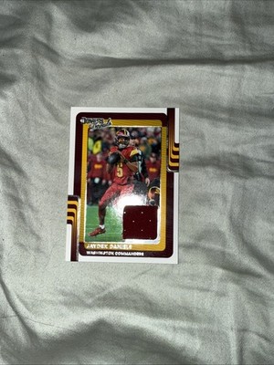 2025 Donruss Threads Jayden Daniels Jersey Patch Washington Commanders DTH-JDS