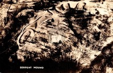 Peebles OH Ohio Serpent Mound Indian Native 1940s RPPC Photo Postcard COPY