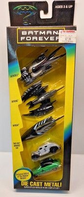1995 Kenner Batman Forever 1/64 Diecast Collection 5 Piece Set New