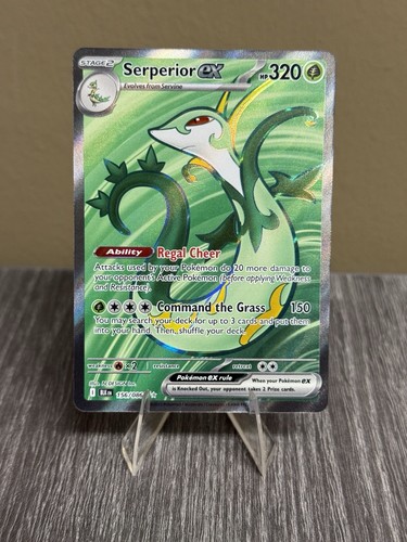 Pokémon TCG Serperior ex 156/086 Ultra Rare SV: Black Bolt Holo Card NM