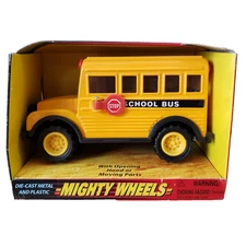 Soma Mighty Wheels School Bus Diecast 4.5"