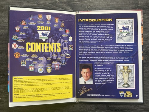 Merlin's FA Premier League 2001 Sticker Album- 100% Complete- With Hardback - Picture 3 of 24