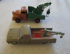 Lot 2 Diecast Trucks Vintage Ganda Koor Road Service Truck 8122 Dinky Commer Tow