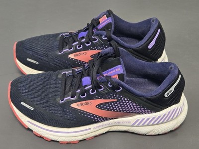 Brooks Adrenaline GTS 22 Womens Size 6 Blue Purple Athletic Running Shoes 