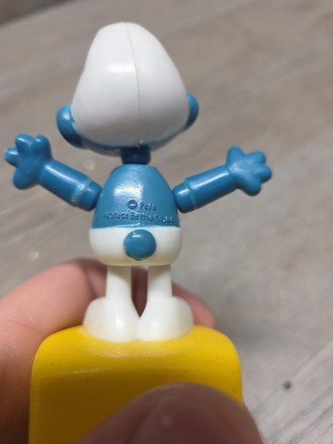 Vintage Helm SMURF STRING PUPPET Push Button British Patent made in Hong Kong VG - Picture 5 of 6