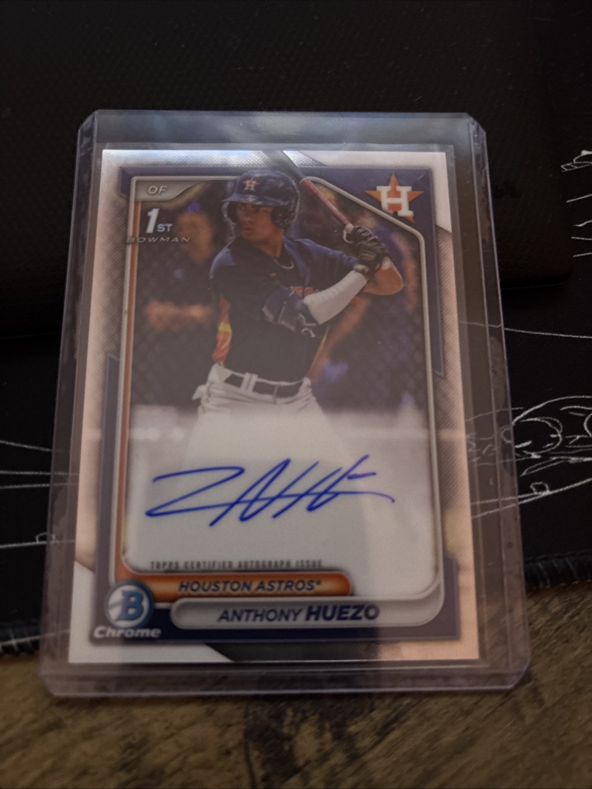 2024 Bowman - Chrome Prospect Autographs Anthony Huezo #CPA-AHU (AU, RC)