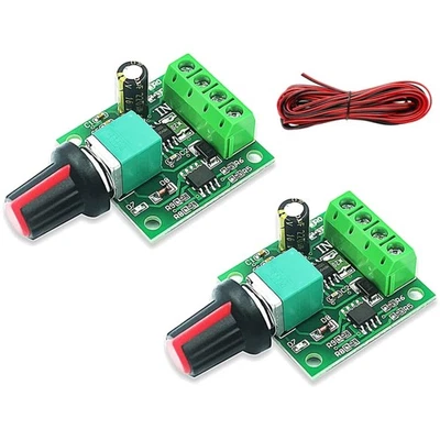 DC Motor Drehzahlregler PWM 2 Stück 12V 3V 5V 6V 7,2V 1,8V-15V für Gleichstro...