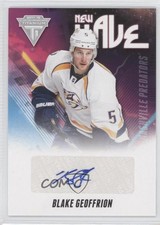 2011-12 Panini Titanium New Wave Signatures Blake Geoffrion #8 Auto 0c3