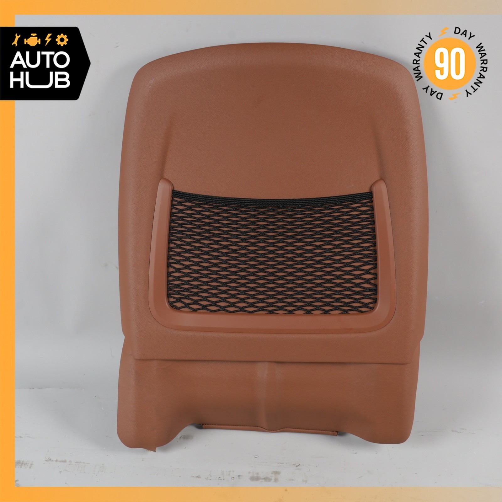 14-17 Maserati Ghibli M157 Front Left Driver Side Seat Back Cover Brown OEM 68k