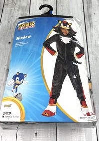 Spirit Halloween Kids Shadow Jumpsuit Costume Sonic the Hedgehog Size XL 14-16