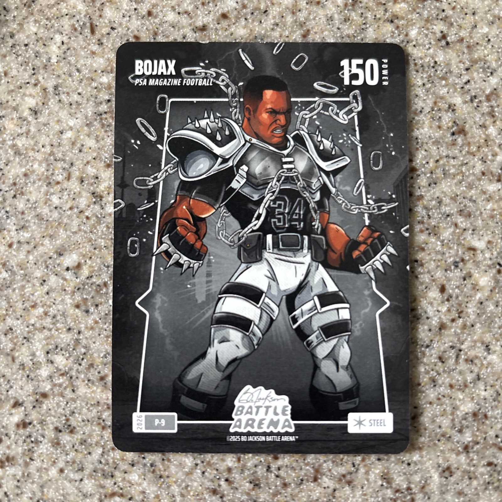 PSA Magazine Exclusive 2026 Bo Jackson Redemption Card Battle Arena Steel