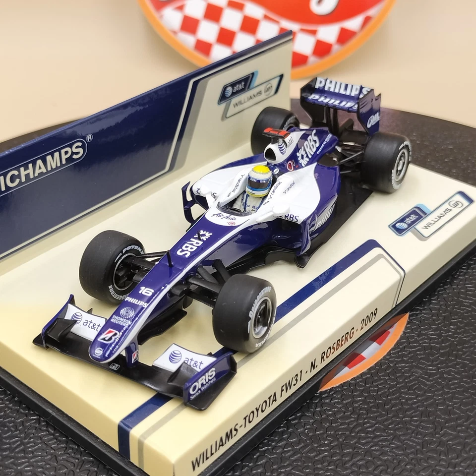MINICHAMPS 1/43 Williams Toyota FW31 Nico Rosberg #16 2009 400090016 - Image 2 of 4