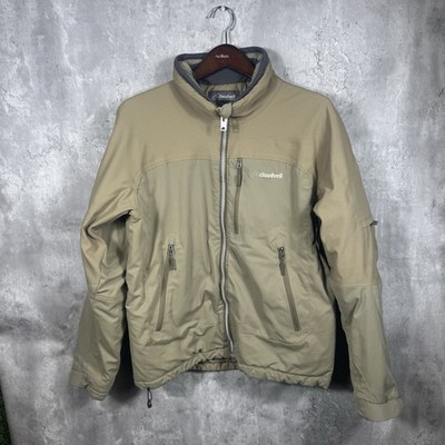 Cloudveil Jacket Mens Medium Tan Full Zip Hiking Outdoors Primaloft