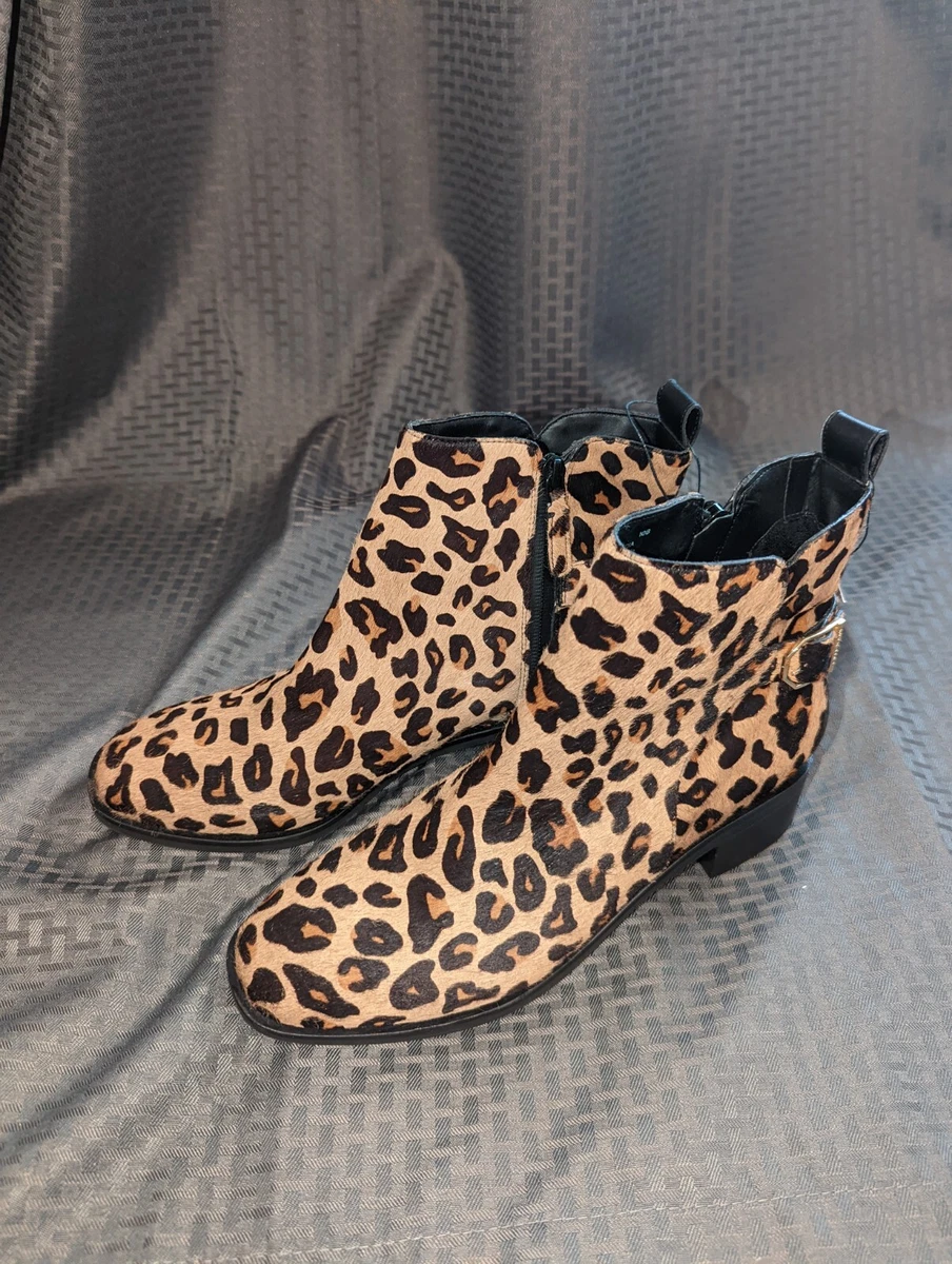 Cole Haan Women s Kimberly Waterproof Leopard Print Ankle Booties