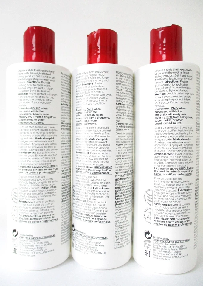 Paul Mitchell Loción para esculpir el cabello estilo flexible 16,9 oz (3 botellas) NUEVO Foto 2 de 2
