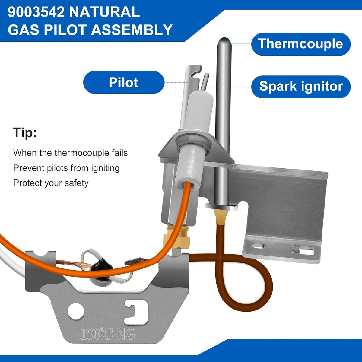 Gs640ybrt State Select Water Heater Pilot Assembly Burner Assembly