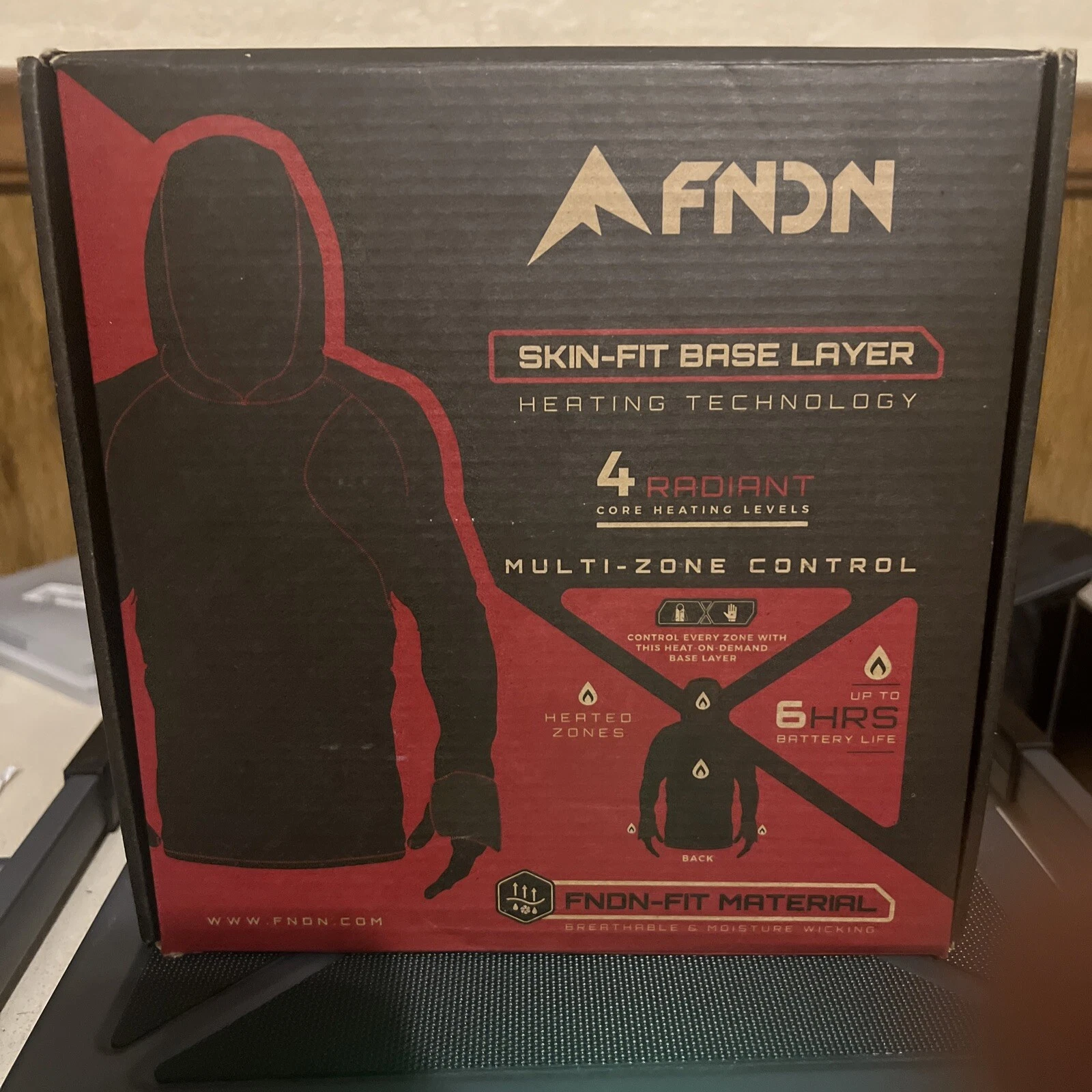 fndn heared base layer-skinfit black