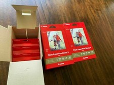 Lot of 5 Canon Photo Paper Plus Glossy II 4" x 6", 5x100 Sheets -New Sealed